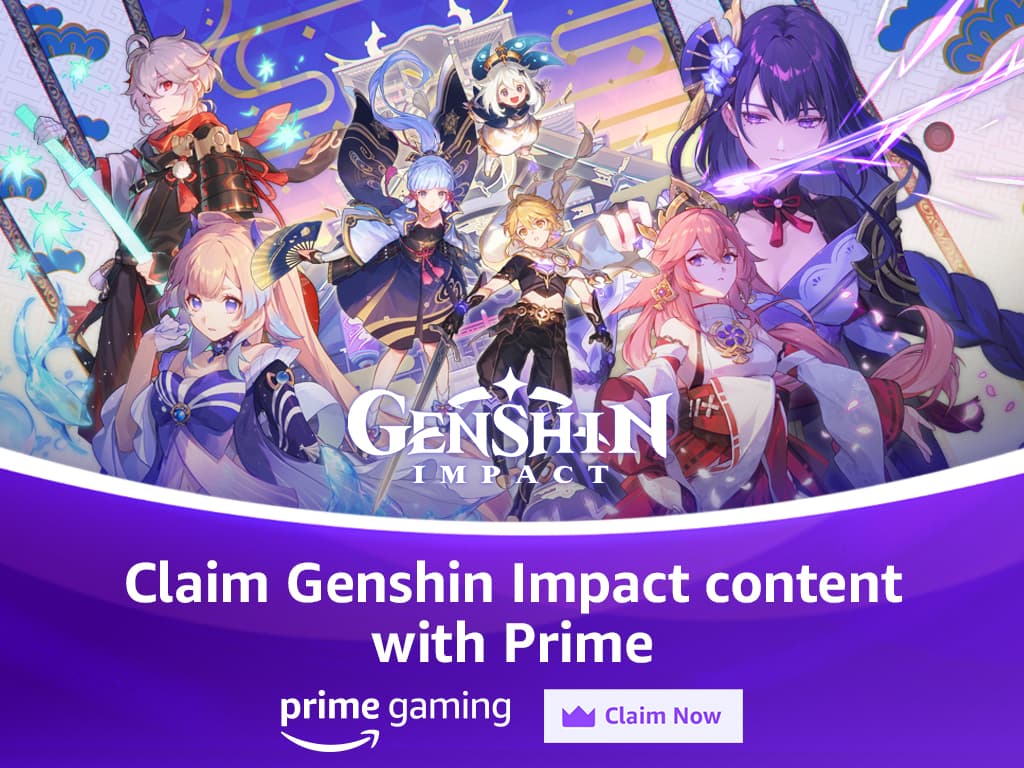 Artwork for the Genshin Impact game launch campaign.